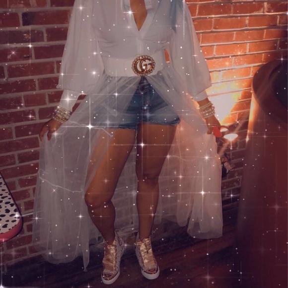 White Shirt/Dress - Picture 2 of 4